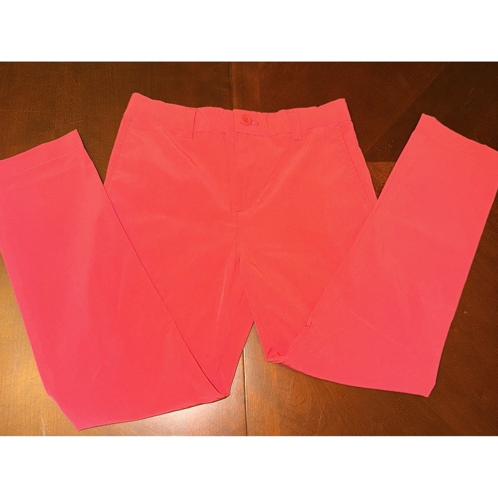 Vineyard Vines Boys Salmon Pink Golf Performance Pants Athletic 7